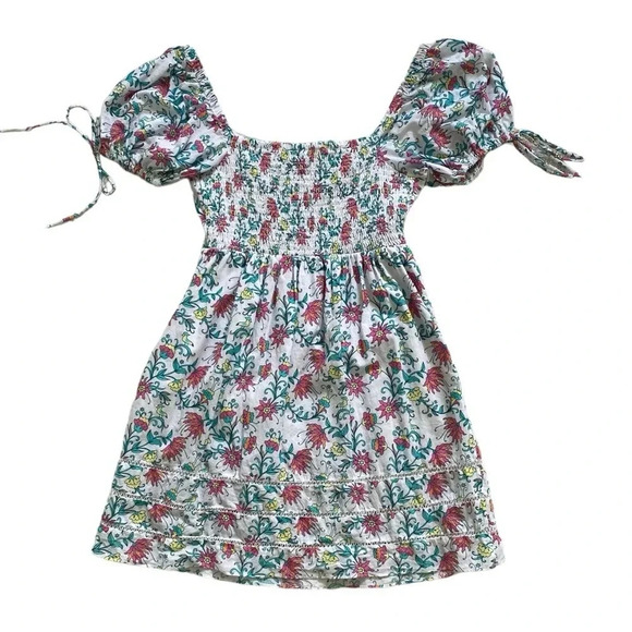 Celina Moon Ladder Lace Mini Dress White Floral Size Small - Picture 6 of 9